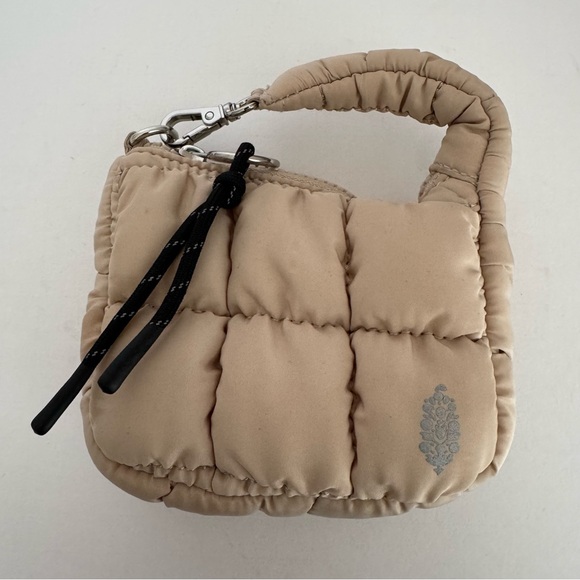 Free People Quilted Micro Pouch Mineral Tan - Picture 2 of 7